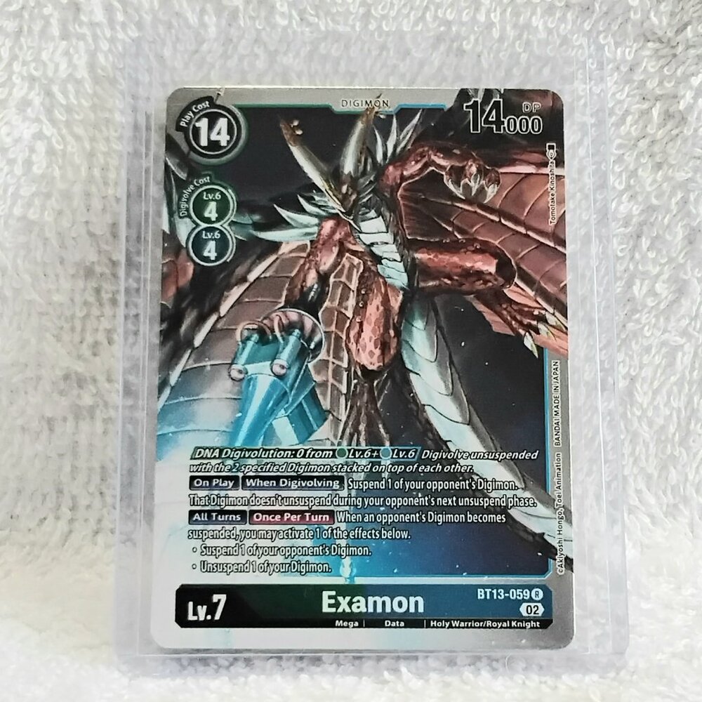 5/$20 Mint Examon Digimon Holo Card BT13-059 R by Bandai!!